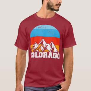 Camiseta Colorado Retro Vintage Mountain Nature Hiking