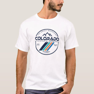 Camiseta Colorado Retro Vintage Mountain Outdoor State Gra