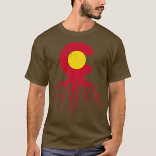Camiseta Colorado Roots Flag Home Love Family