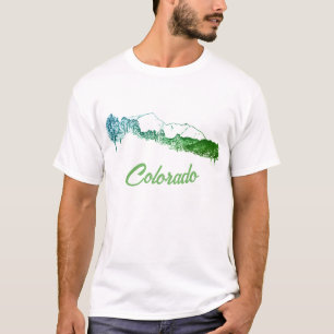 Camiseta Colorado Silhueta da Montanha do Colorado
