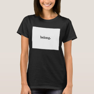Camiseta Colorado State Map Heart Belong