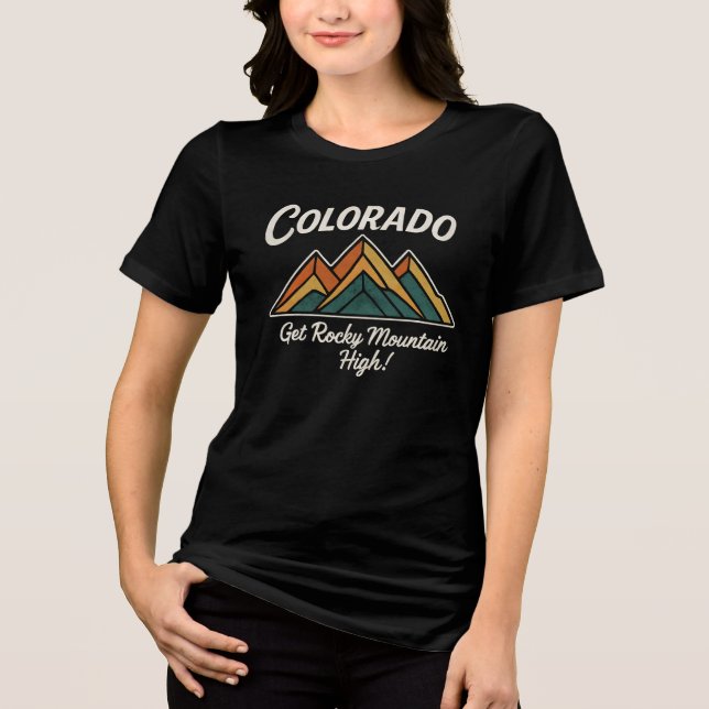 Camiseta Colorado tem montanhas altas  (Frente)