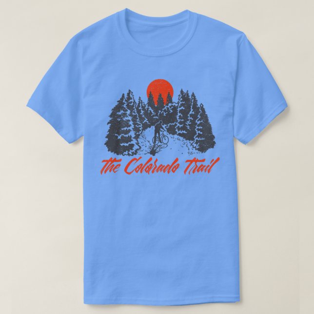 Camiseta Colorado Trail Rocky Mountain Biking Hik (Frente do Design)