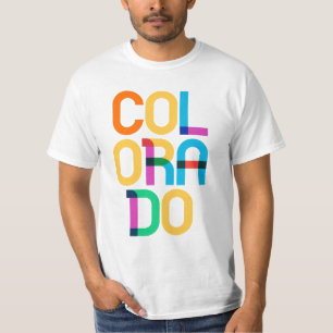 Camiseta Colorado Vintage Colorful 80s Pop Art Type
