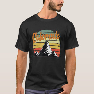 Camiseta Colorado Vintage Retro 4 De Julho Montanhas Monte