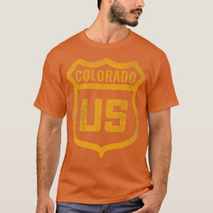 Camiseta Colorado - Vista meteorológica em relevo na autoes