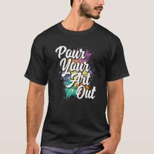 Camiseta Colore A Cor Da Pintura Do Artista Pintor De Pintu