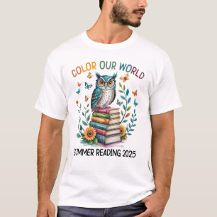 Camiseta Colore Nosso Programa Mundial De Leitura De Verão
