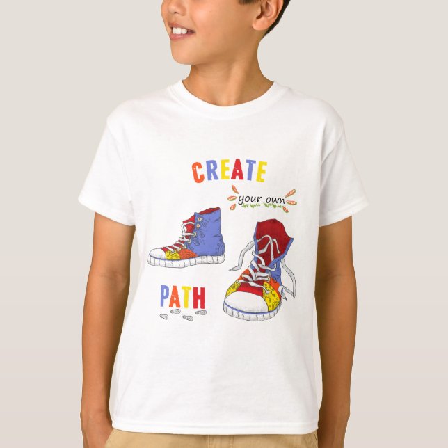 Camiseta Colores de hipster coloridos modernos (Frente)