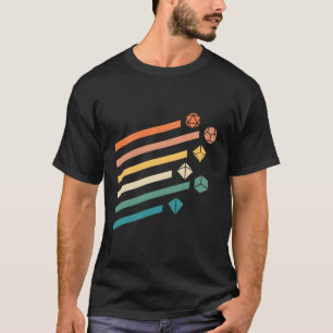 Camiseta Colores Mínimos de Conjunto de Discos Poliedrais N