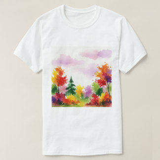 Camiseta Colorful autumn scene