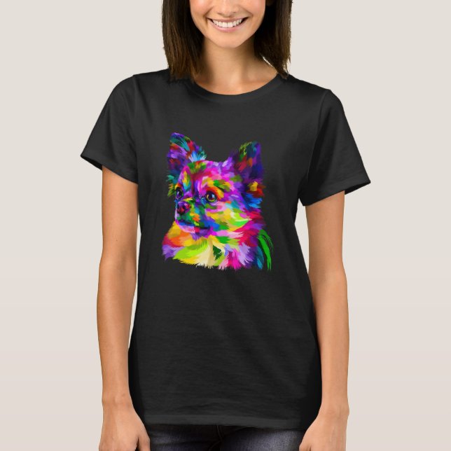 Camiseta Colorful Chihuahua Graphic (Frente)