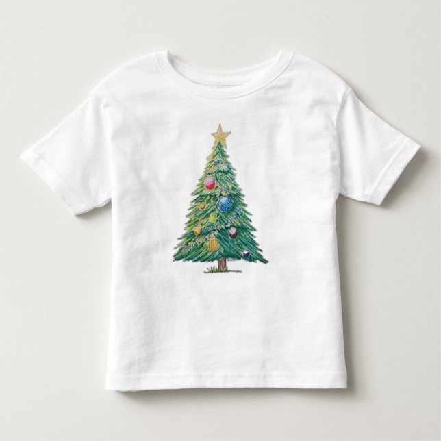 Camiseta Colorful Christmas Tree (Frente)