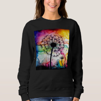 Camiseta Colorful dandelion watercolor optics blowball
