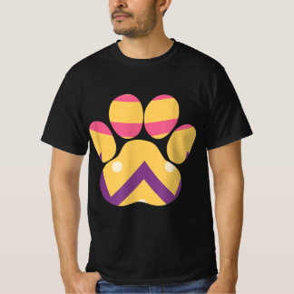 Camiseta Colorful Egg Easter Paw Funny Dog Cat Lovers Easte