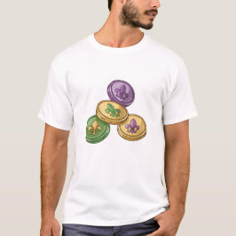 Camiseta Colorful Fleur-de-Lis Coins