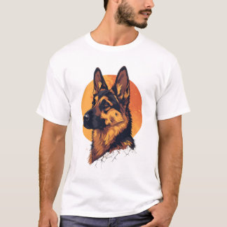 Camiseta Colorful German Shepherd Dog Lover