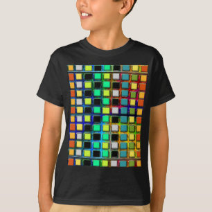 Camiseta Colorful Grid-Tiled by Shirley Taylor