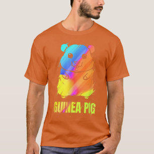 Camiseta Colorful Guinea Pig Artwork - Funny Guinea Pig T-S