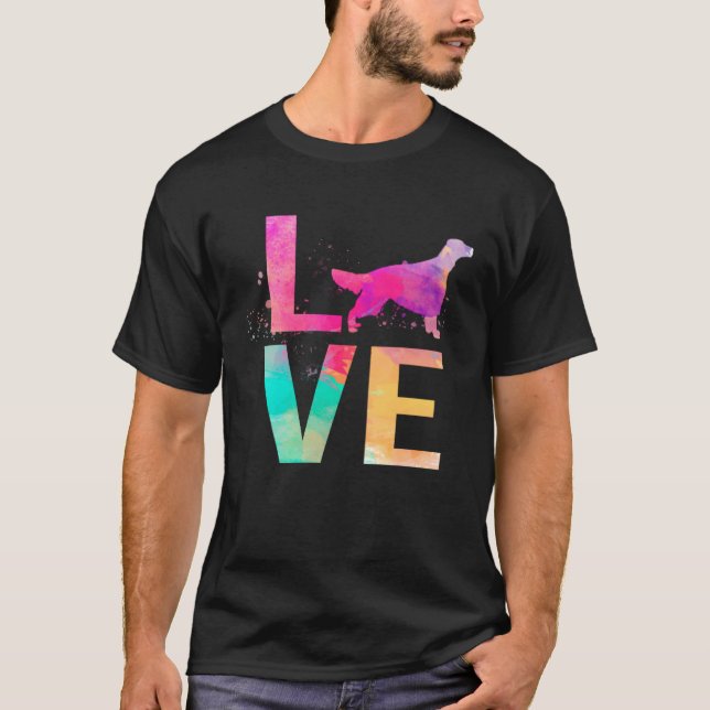 Camiseta Colorful Irish Setter Dog Mom  Irish Setter (Frente)
