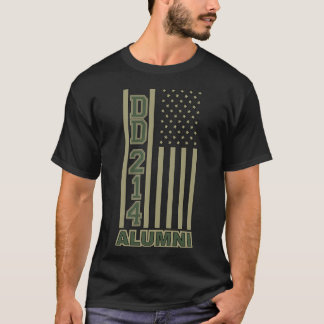 Camiseta COLORFUL MILITARY ALUMNI Army DD214 Green and Tan