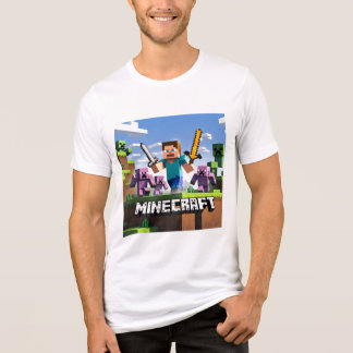 Camiseta Colorful Minecraft with sword Cartoon Gift for him