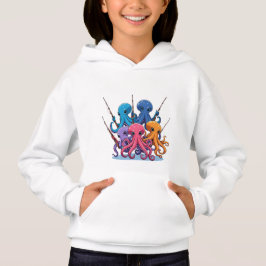 Camiseta Colorful Octopus Fishing – Kids’ Hoodie