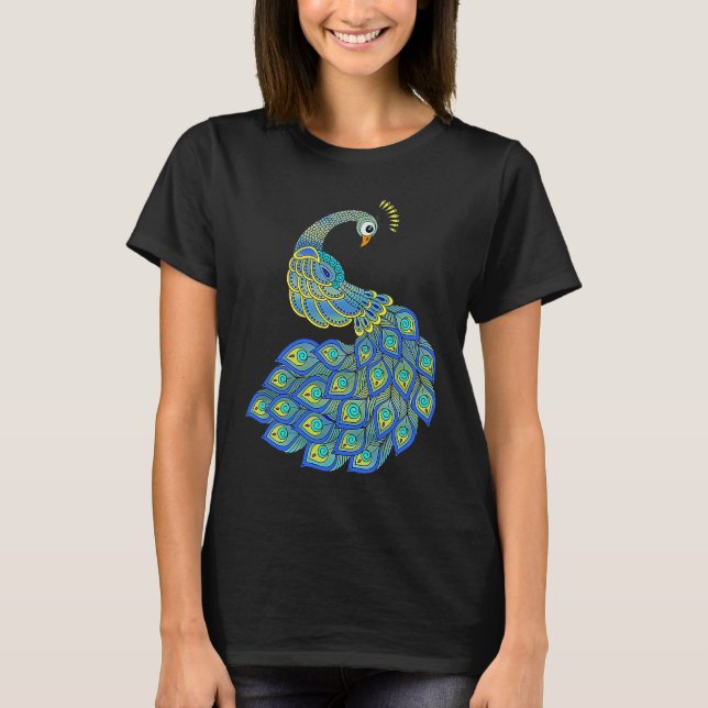 Camiseta Colorful Peacock (Frente)
