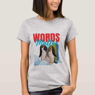 Camiseta Colorful Penguin Family Love