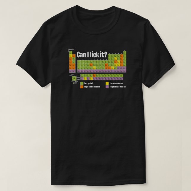 Camiseta Colorful Periodic Table of Elements | Chemistry |  (Frente do Design)
