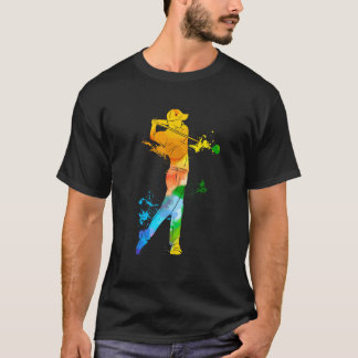 Camiseta Colorful Pop Portrait Dad Golf