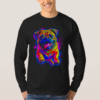 Camiseta Colorful Pug Dog