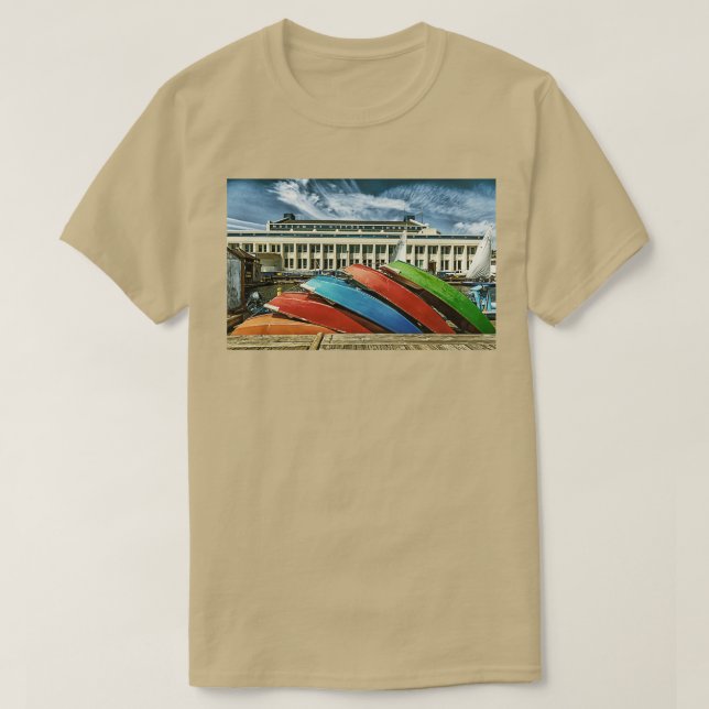 Camiseta Colorful Rowboats (Frente do Design)