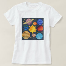 Colorful Solar System