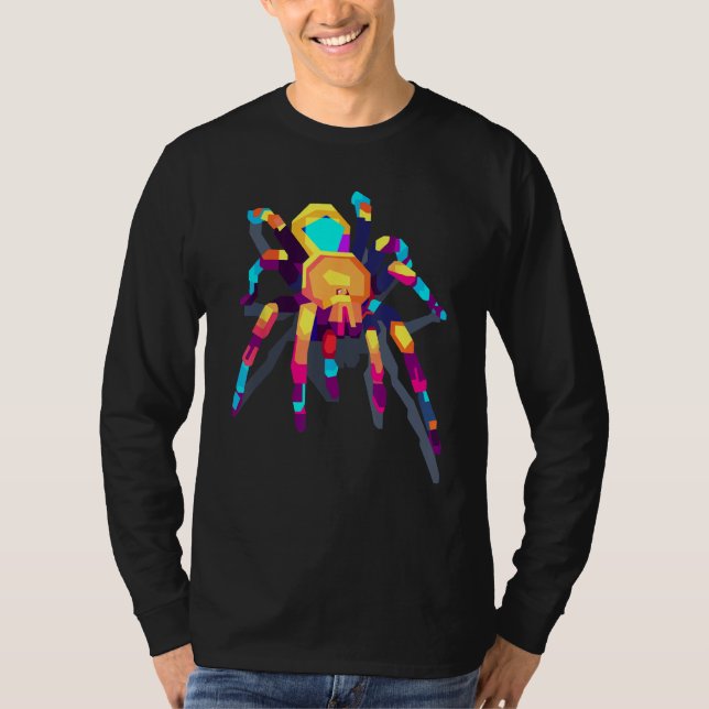 Camiseta Colorful Spiders Animal Arachnid Tarantula Spider (Frente)