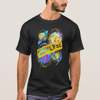 Camiseta Colorful Spinning Planets Space & Science Kids Ast