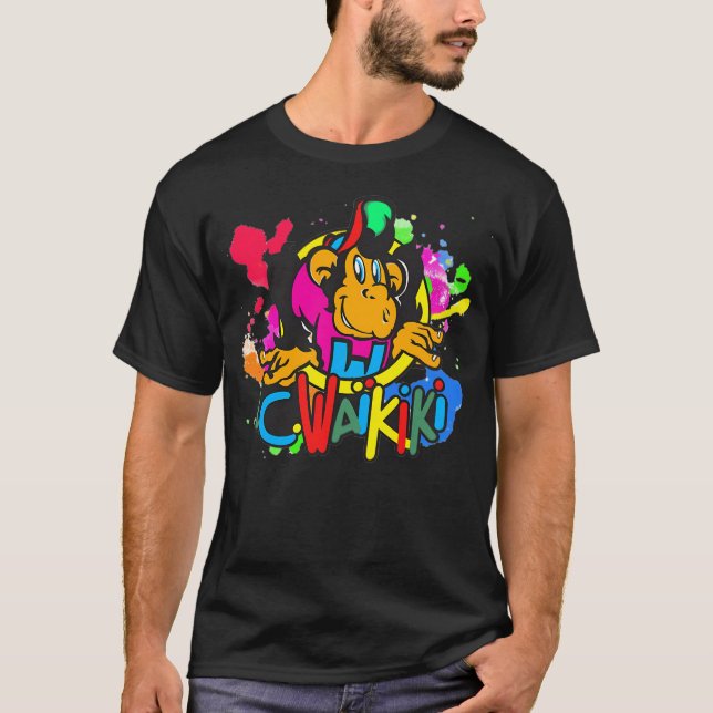 Camiseta Colorful Waikiki (Frente)
