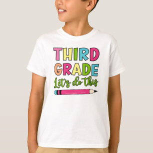 Camiseta Colorida 3º ano Vamos fazer isso de volta à escola