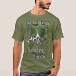 Camiseta colorida "Anticonvenção" masculina