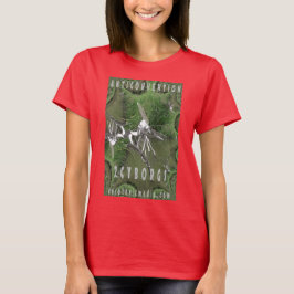 Camiseta colorida "Anticonvenção" para mulheres