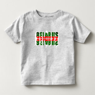 Camiseta Colorida Bandeira da Bielorrússia Belarus