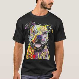 Camiseta Colorida Bebê Pitbull Terrier Pai Lover Mãe Engr