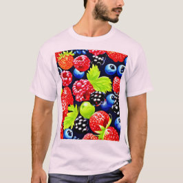 Camiseta Colorida Berry Medley Design