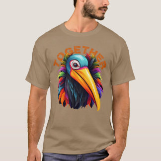Camiseta Colorida Bird Art VibranJuntos Design