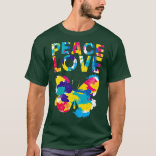 Camiseta Colorida Borboleta Unity Day Peace