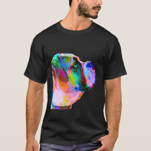 Camiseta Colorida Bulldog Art Legal Inglês Bulldog Amor