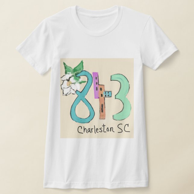 Camiseta Colorida Charleston, na Carolina do Sul (Postura )