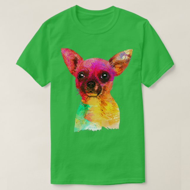 Camiseta Colorida Chihuahua (Frente do Design)