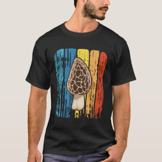 Camiseta Colorida Colorida Morel Mushroom Forjando Mycolo