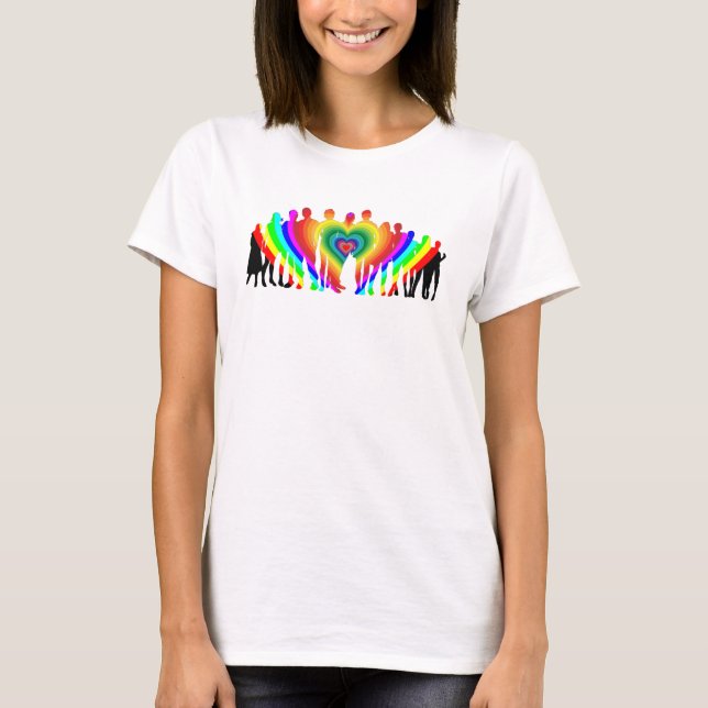Camiseta Colorida de Amor Familiar (Frente)